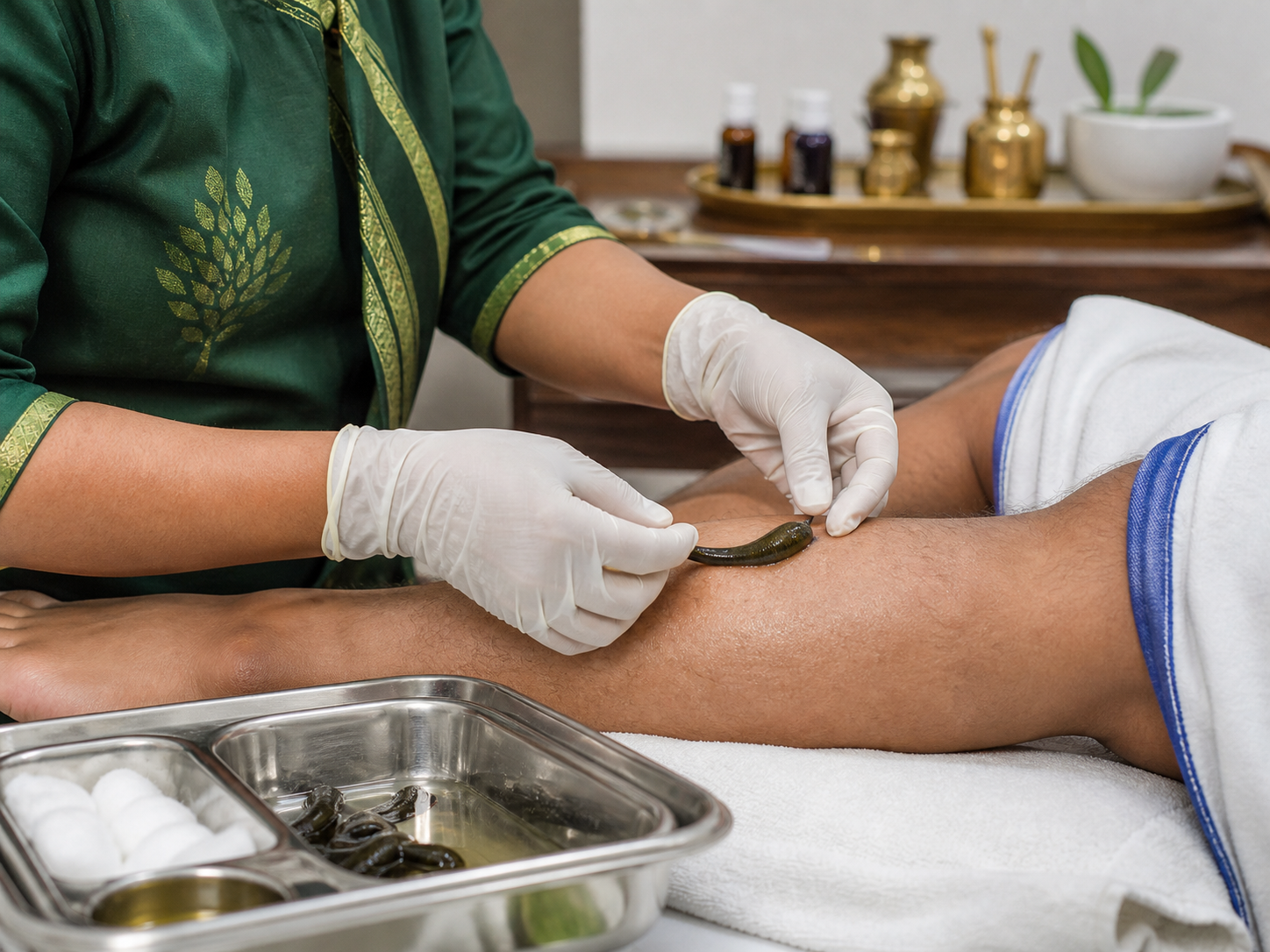 Leech therapy Ayurvedic treatment